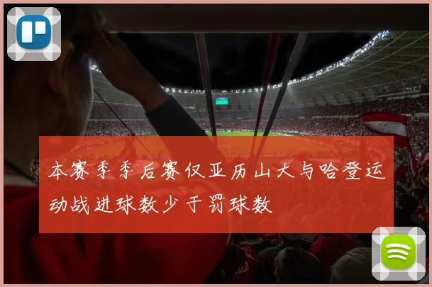 本赛季季后赛仅亚历山大与哈登运动战进球数少于罚球数